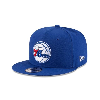 Blue Philadelphia 76ers Hat - New Era NBA Team Color 9FIFTY Snapback Caps USA5780461